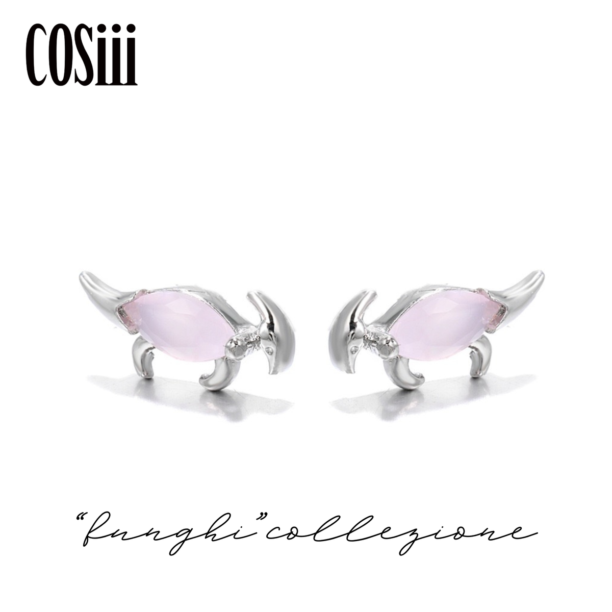 Orecchini in argento 925 con quarzo tondo piccolo - Coralia Design Orecchini in argento 925 con quarzo tondo piccolo - Coralia Design