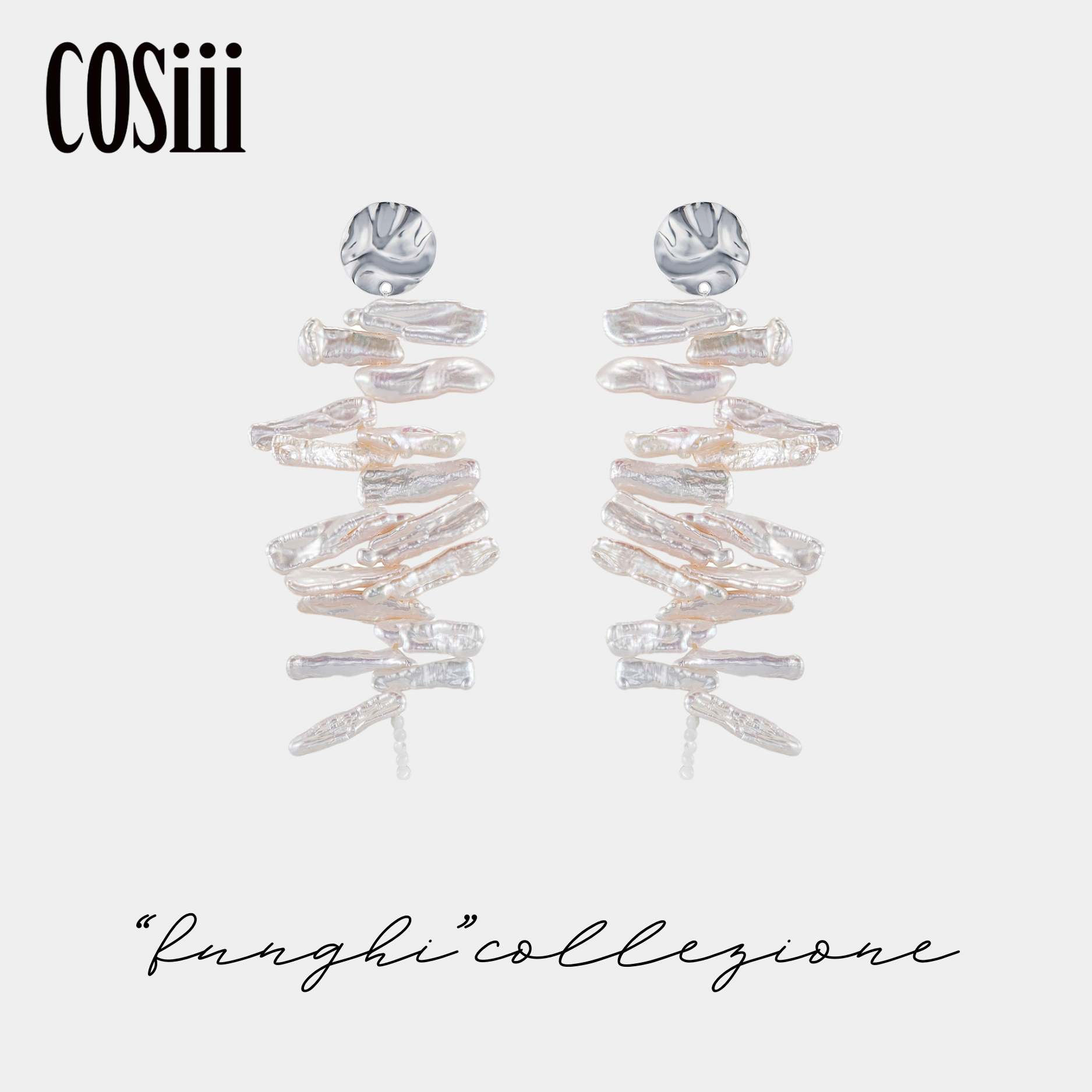 COSiii baroque pearl earrings