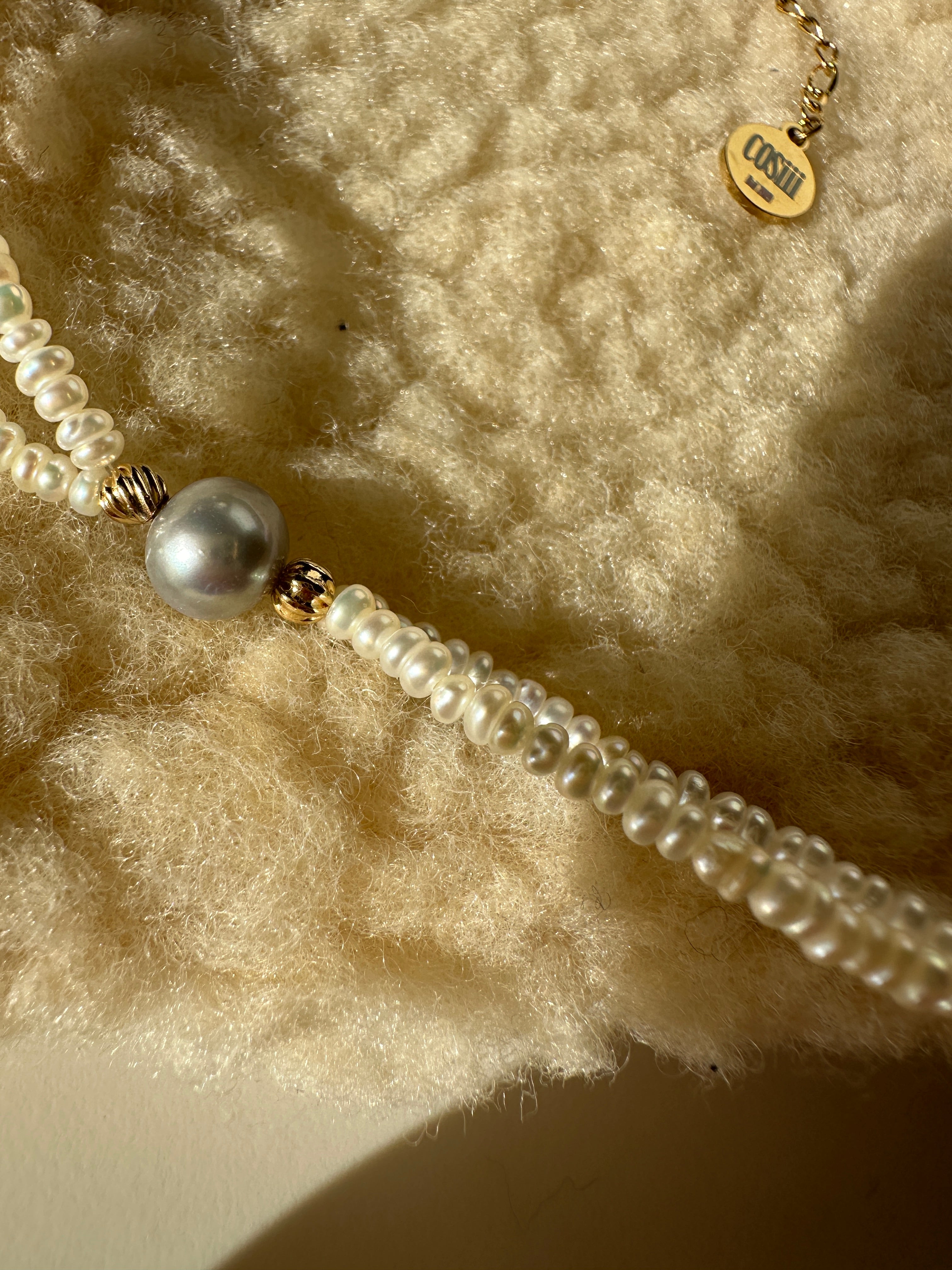 COSiii Radiant Pearl Choker Necklace