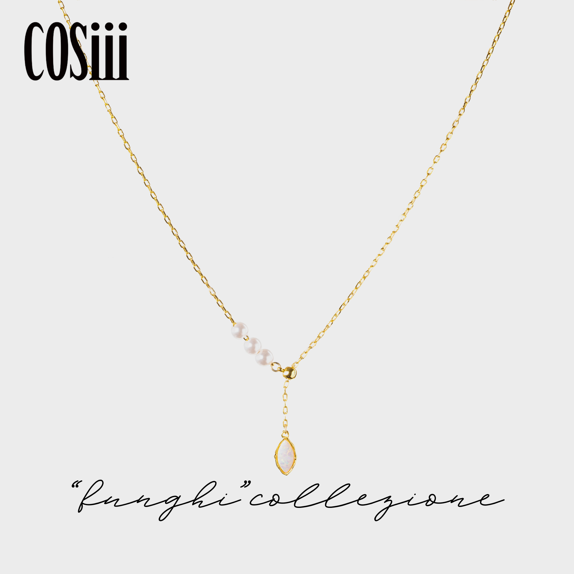 COSiii Opal Pearls Necklace