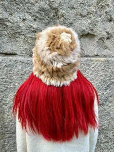 COSiii Hand Woven Fur Beanie Winter Hat