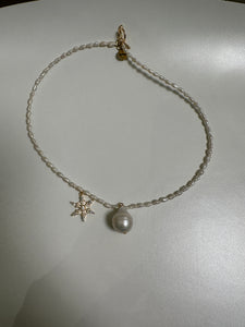 Ocean Snowflake Pearl Necklace