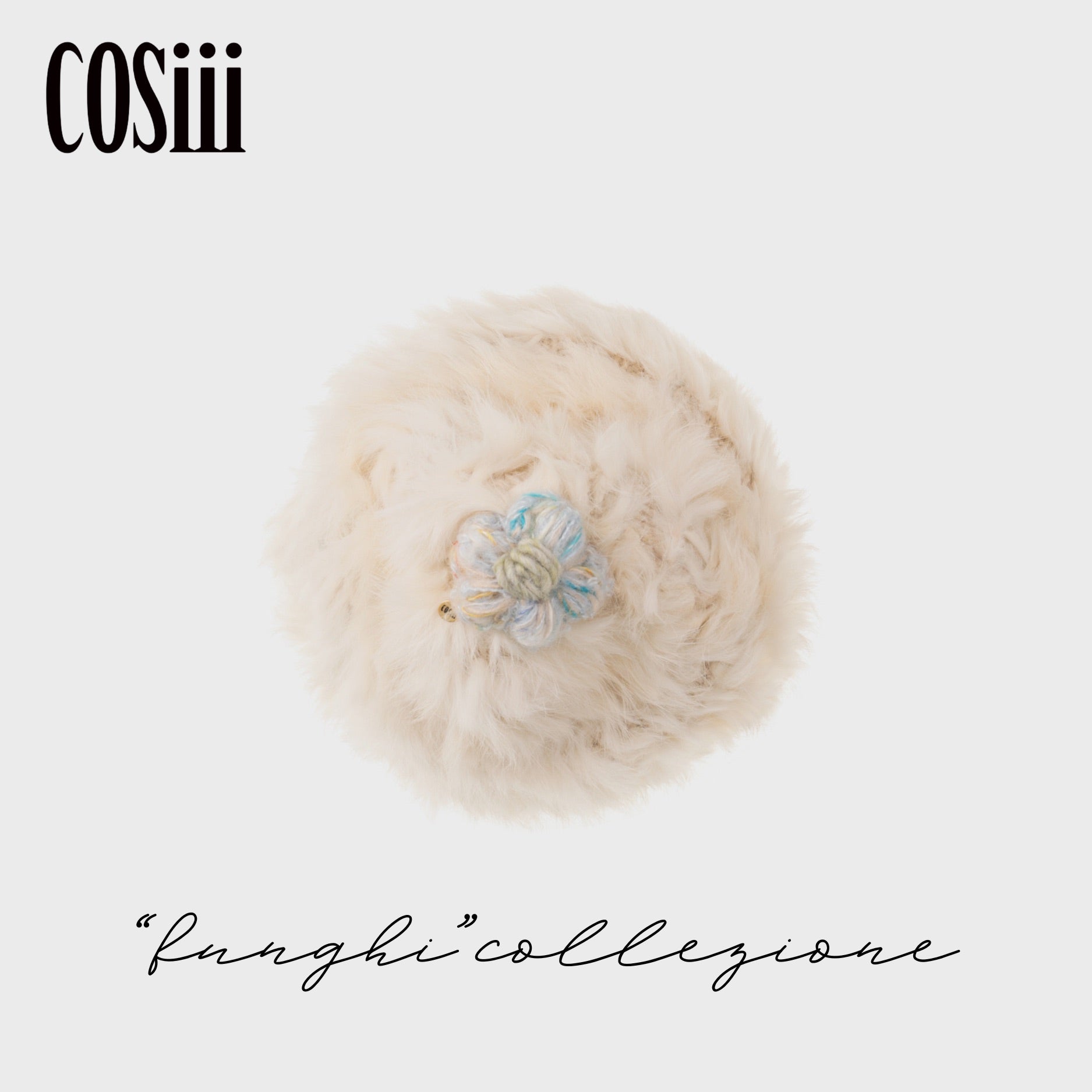 COSiii 084 Hand Woven Fur Beanie Winter Hat