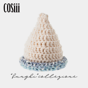 COSiii TAGINE 079 blue ring mushroom handmade woolen hat