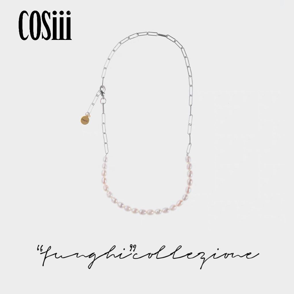 COSIII ABBEY Freshwater pearl Stitching Necklace