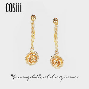 ROSE Golden Multi-ways to wear earrings