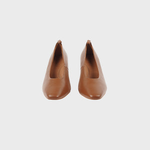 SALVIA Calfskin High Heels BROWN