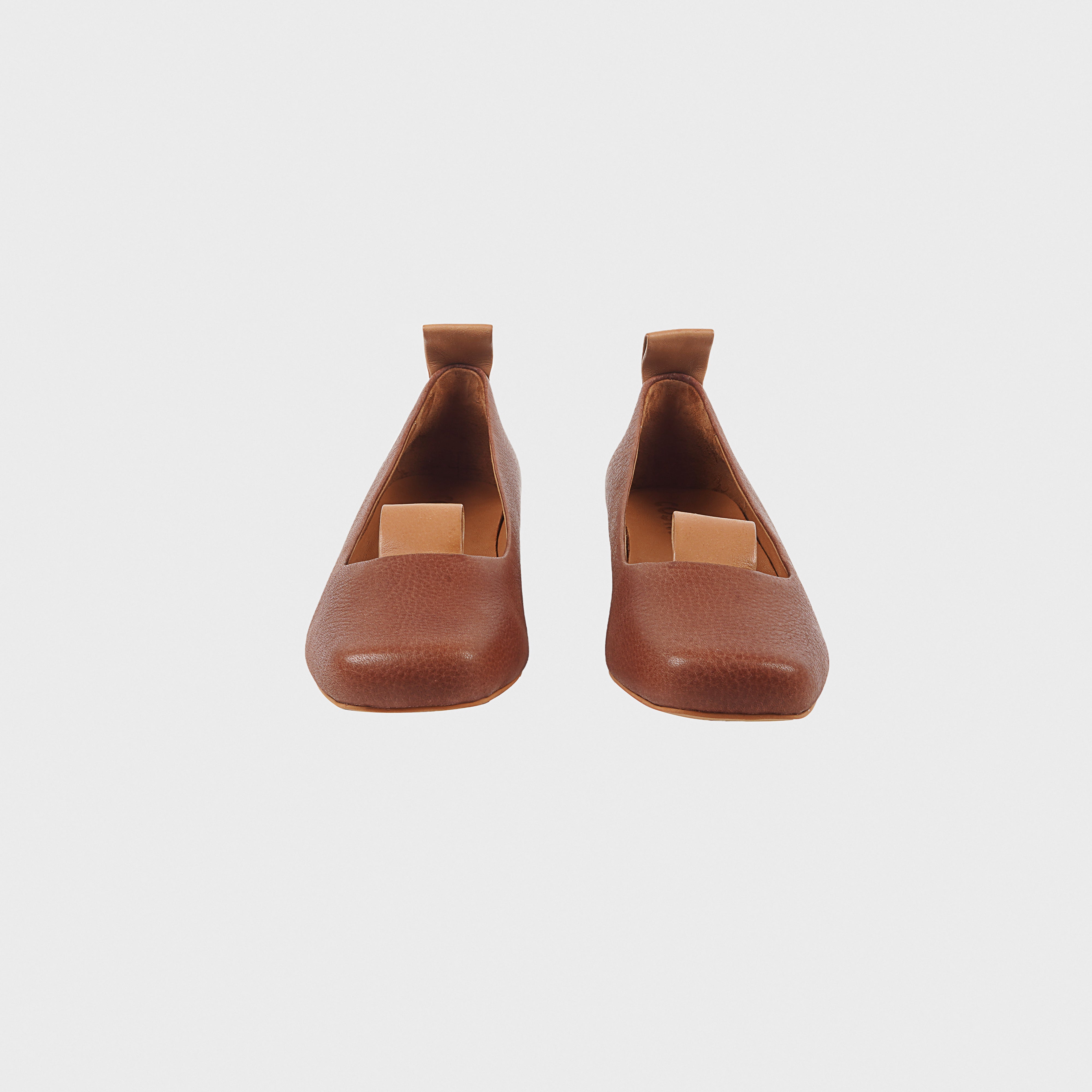 CIOCCO Brown Low Heel Shoes