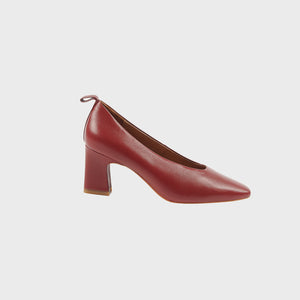 SALVIA Calfskin High Heels WINE