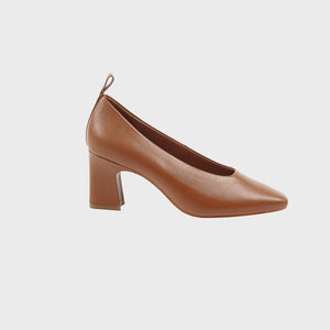 SALVIA Calfskin High Heels BROWN