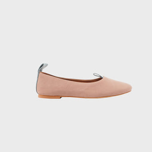 RAPA Pink Calfskin Flat Shoes