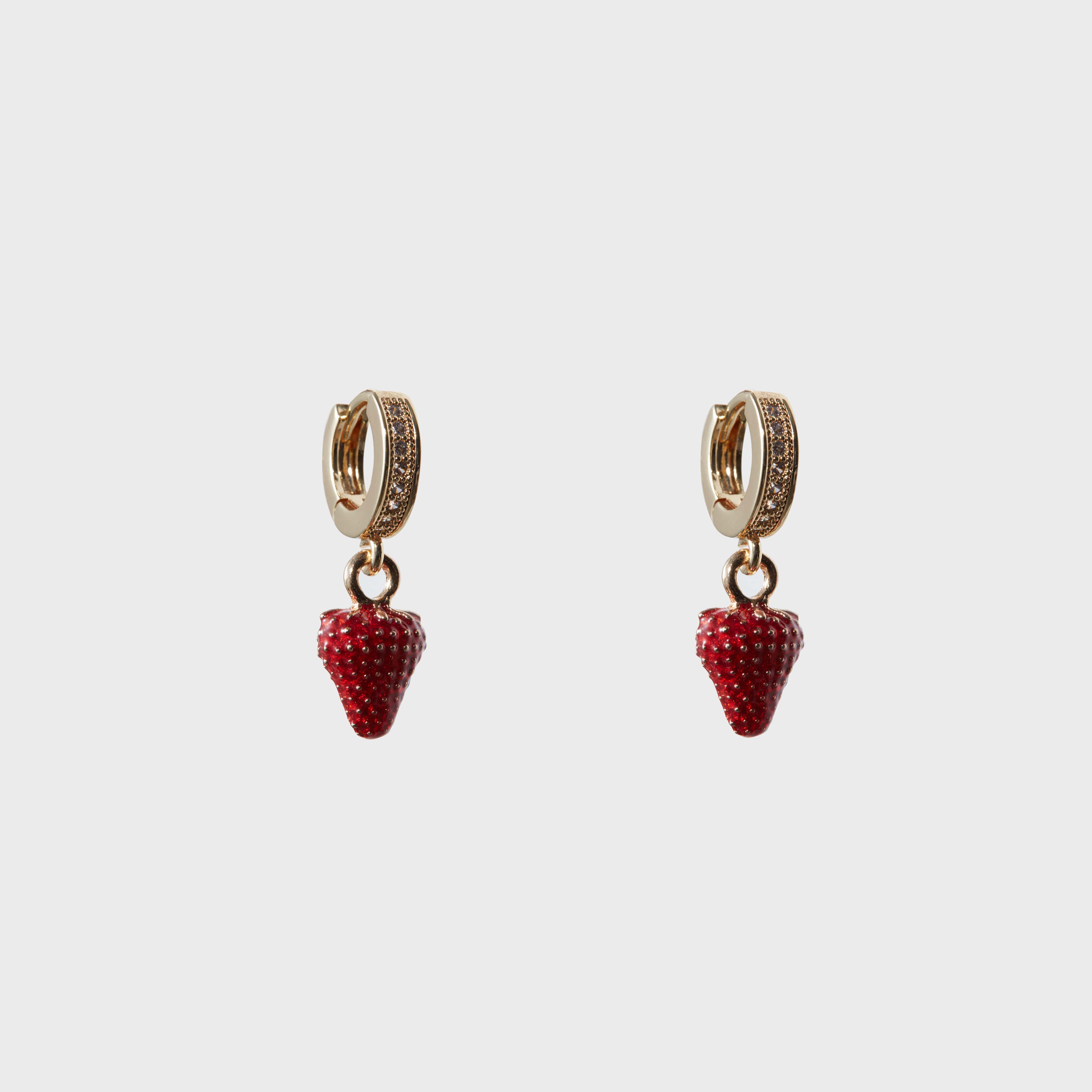 FRAGOLA 18k gold strawberry earrings