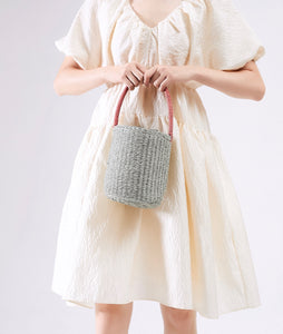 Mint Limited Woven Straw Bag