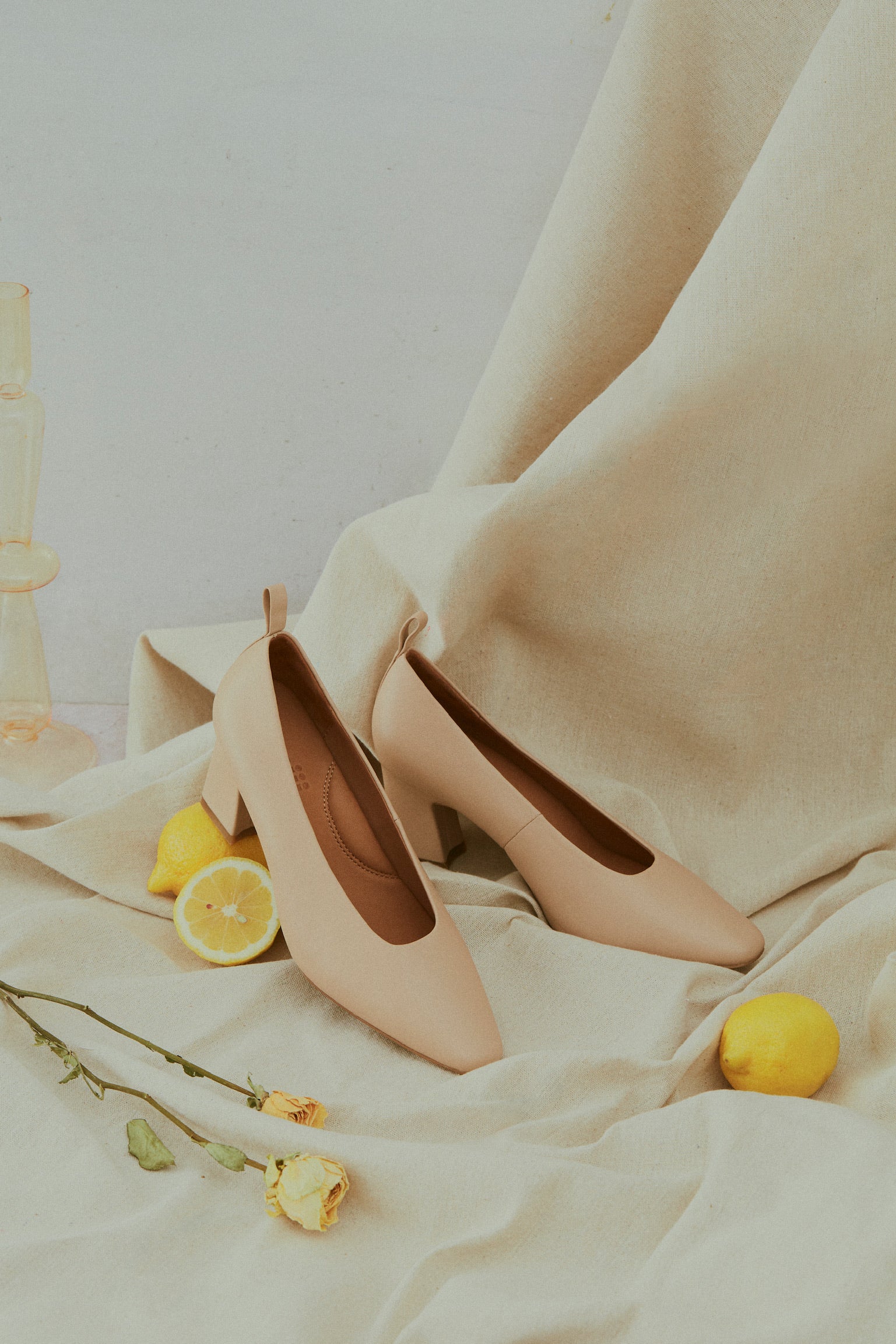 SALVIA Calfskin High Heels NUDE