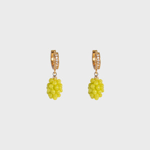 COSiii GRAPPOLI Cute Grape Shape Earrings(Green)