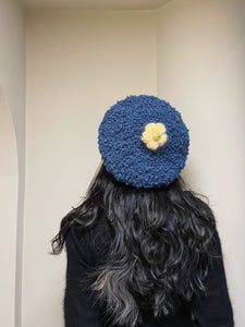 COSIII TAGINE 004 Butterfly Pea Flower Handmade Woolen Hat