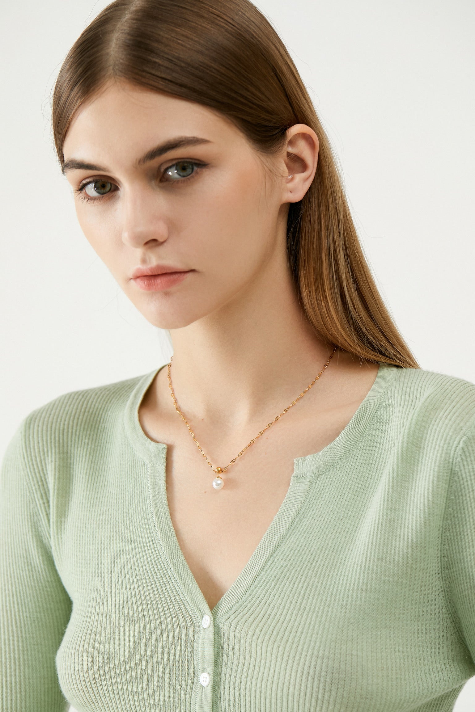 COSiii Simple style removable pearl necklace