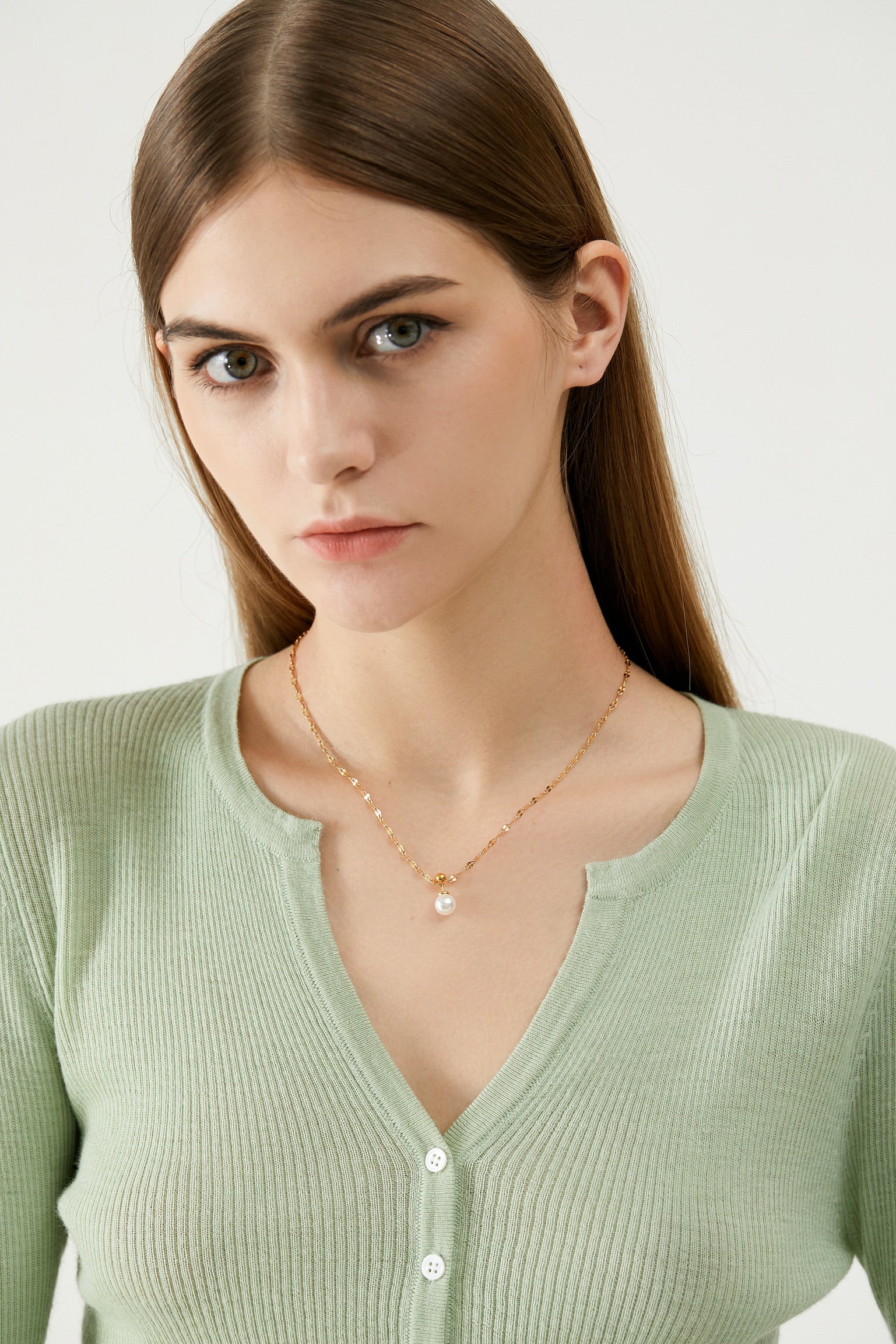 COSiii Simple style removable pearl necklace