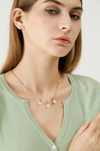 COSiii Simple style removable pearl necklace