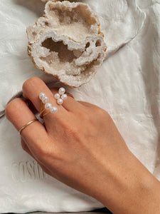 COSiii Asymmetrical Pearl Ring