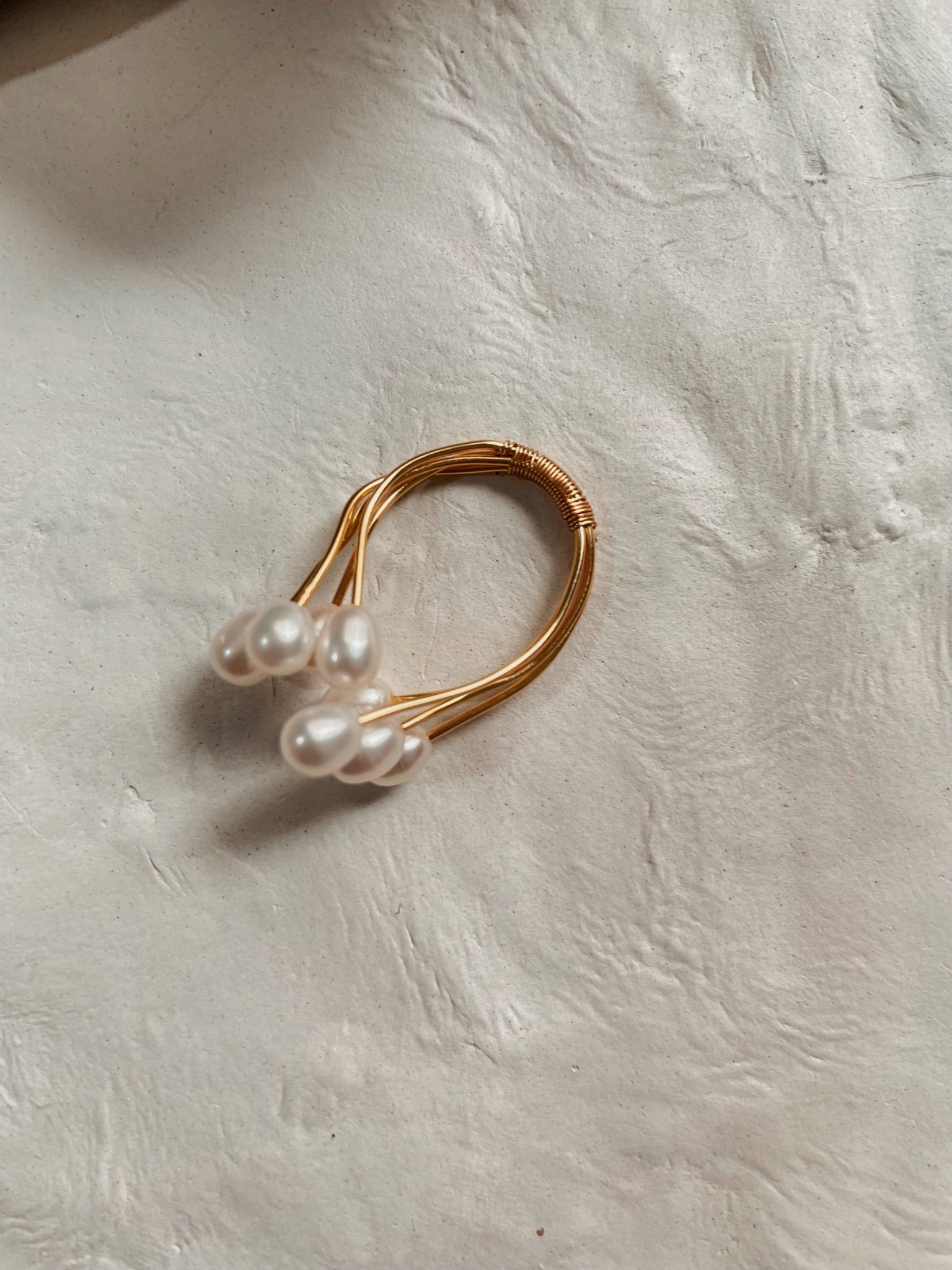 COSiii Asymmetrical Pearl Ring