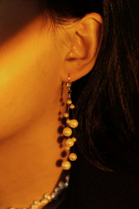 COSiii teardrop beaded pearl earrings