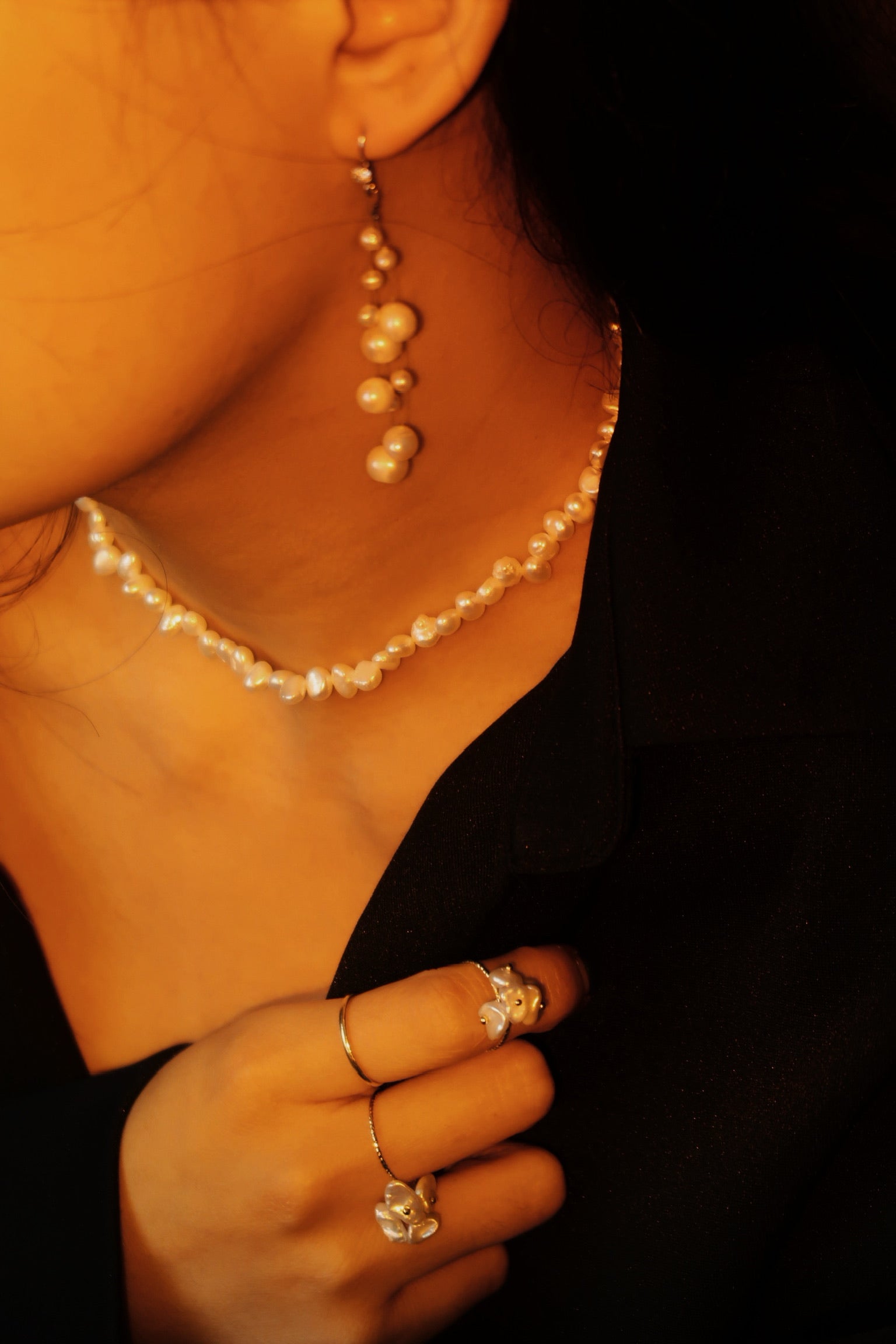 COSiii irregular pearl necklace