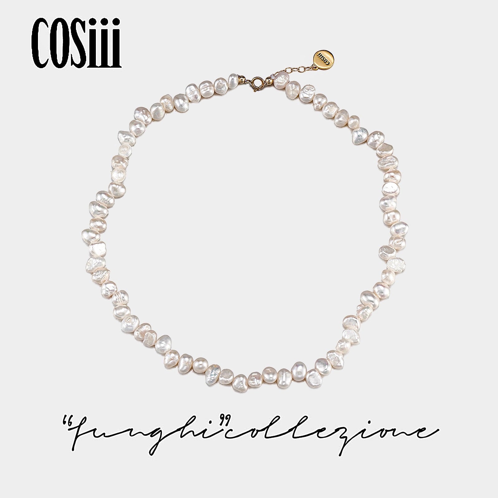 COSiii irregular pearl necklace