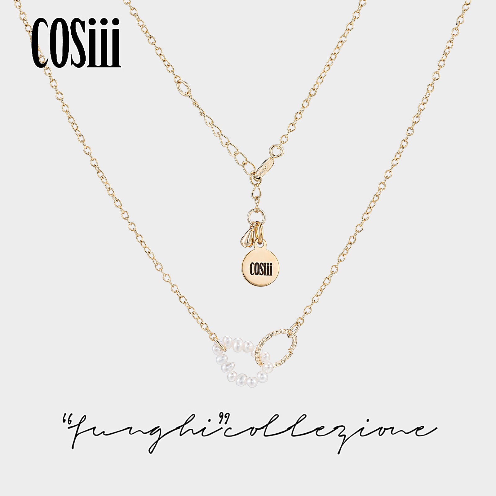 COSiii pearl clasp necklace