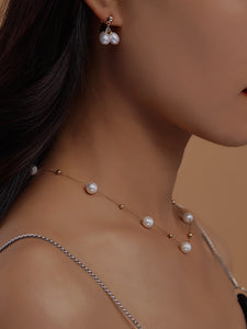 COSiii Pearl Design 18k Gold Plated Necklace