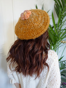 COSIII TAGINE 005 Chestnut Flower Handmade Woolen Hat