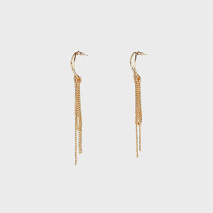 GOCCIOLIO Golden Tassel Earring