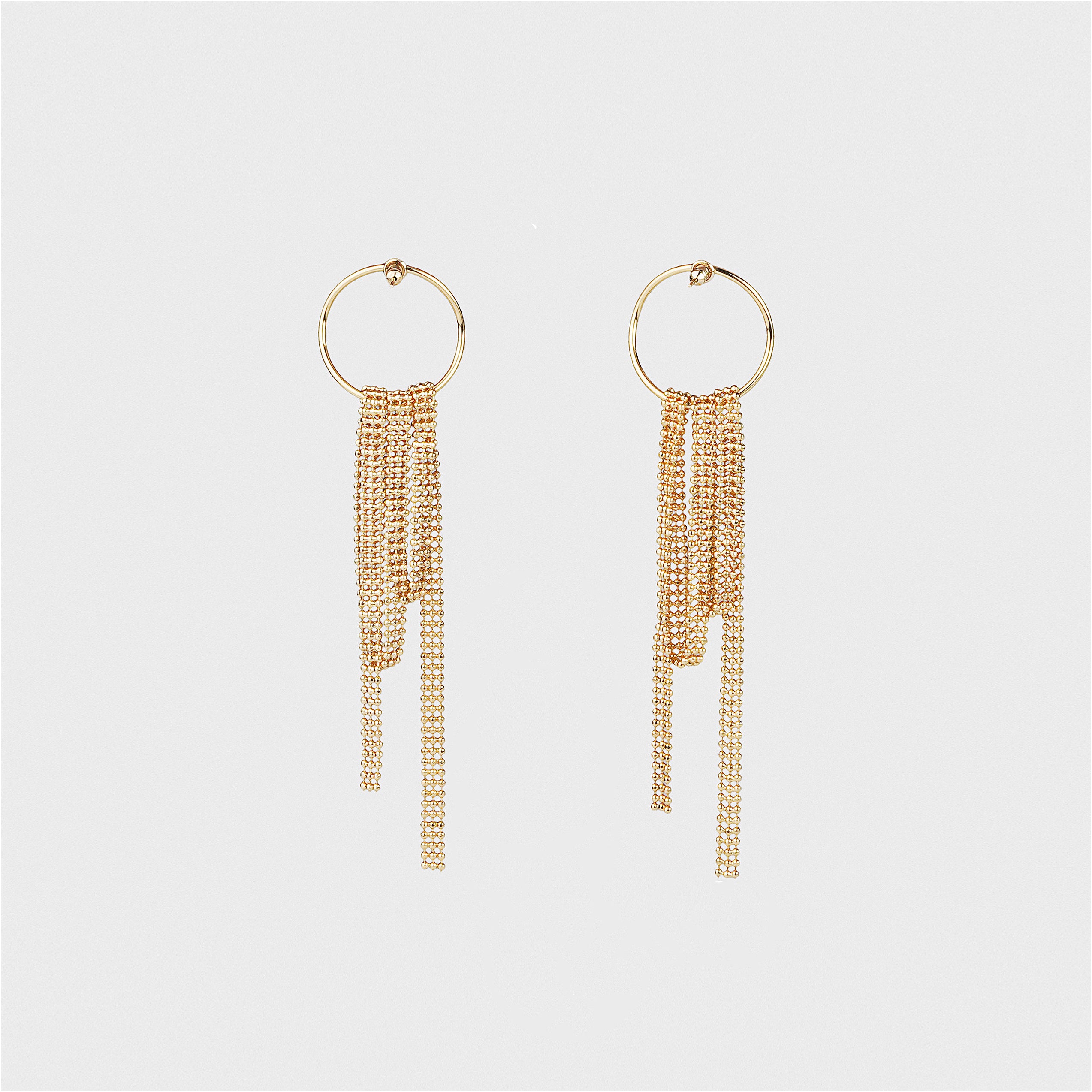 GOCCIOLIO Golden Tassel Earring