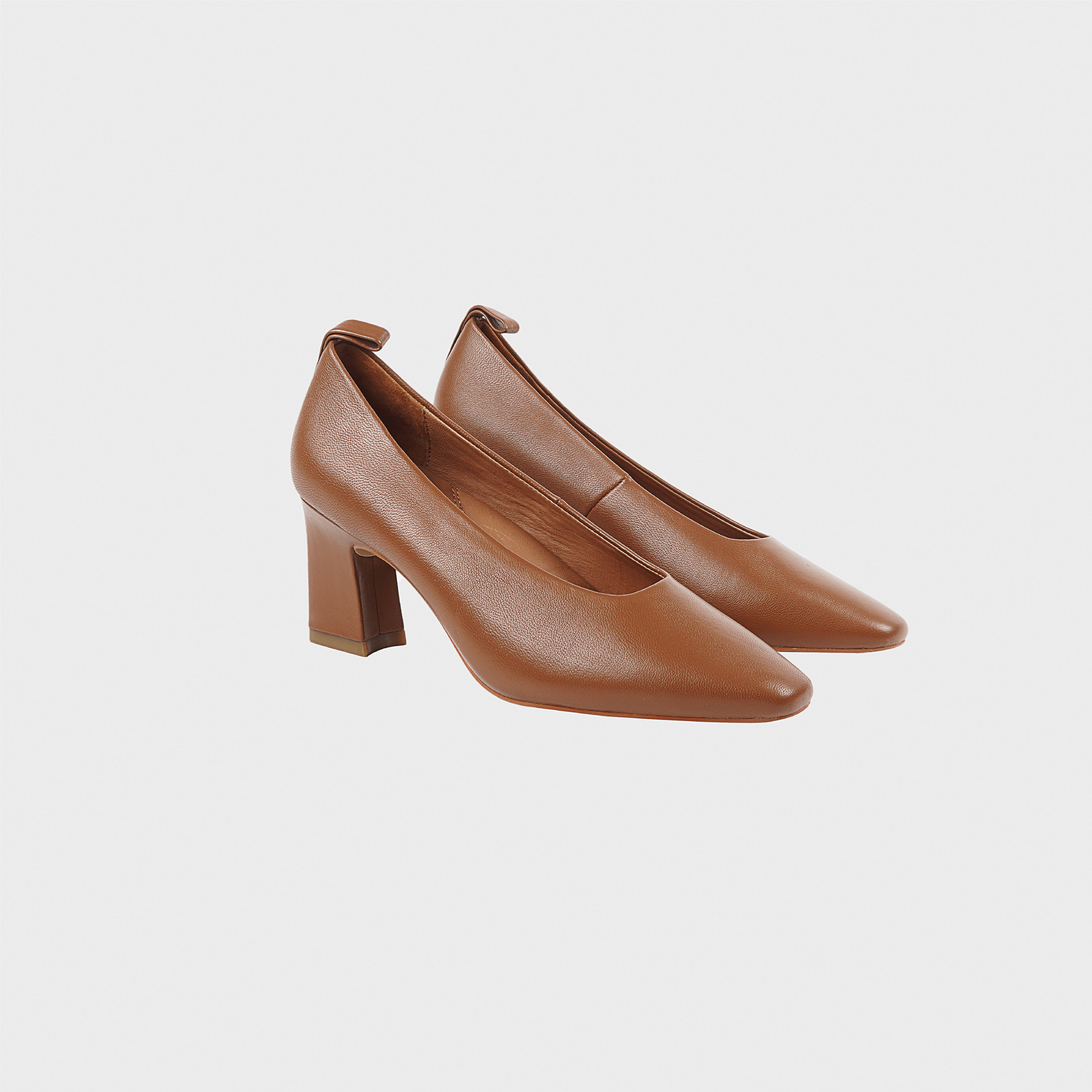 SALVIA Calfskin High Heels BROWN