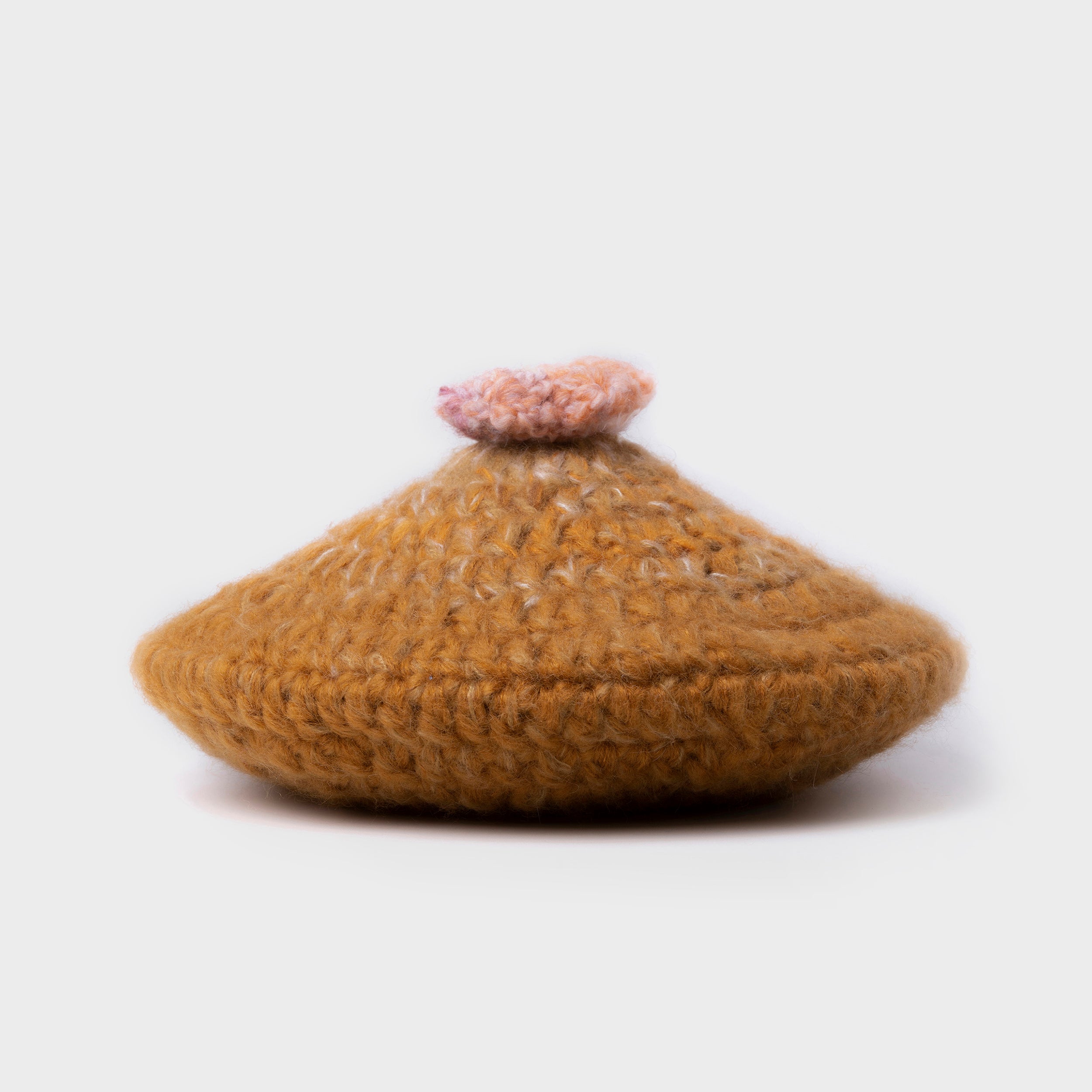 COSIII TAGINE 005 Chestnut Flower Handmade Woolen Hat