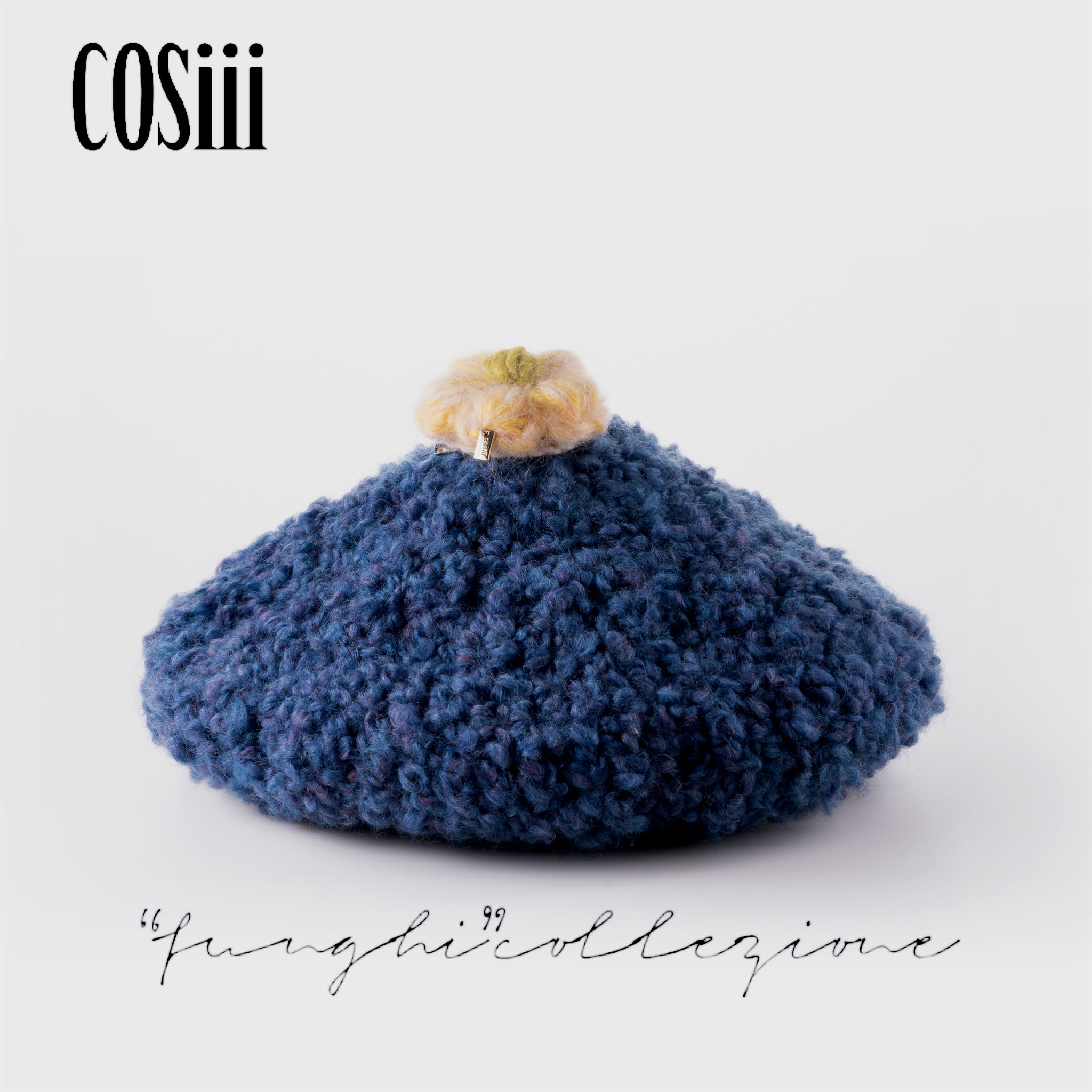 COSIII TAGINE 004 Butterfly Pea Flower Handmade Woolen Hat