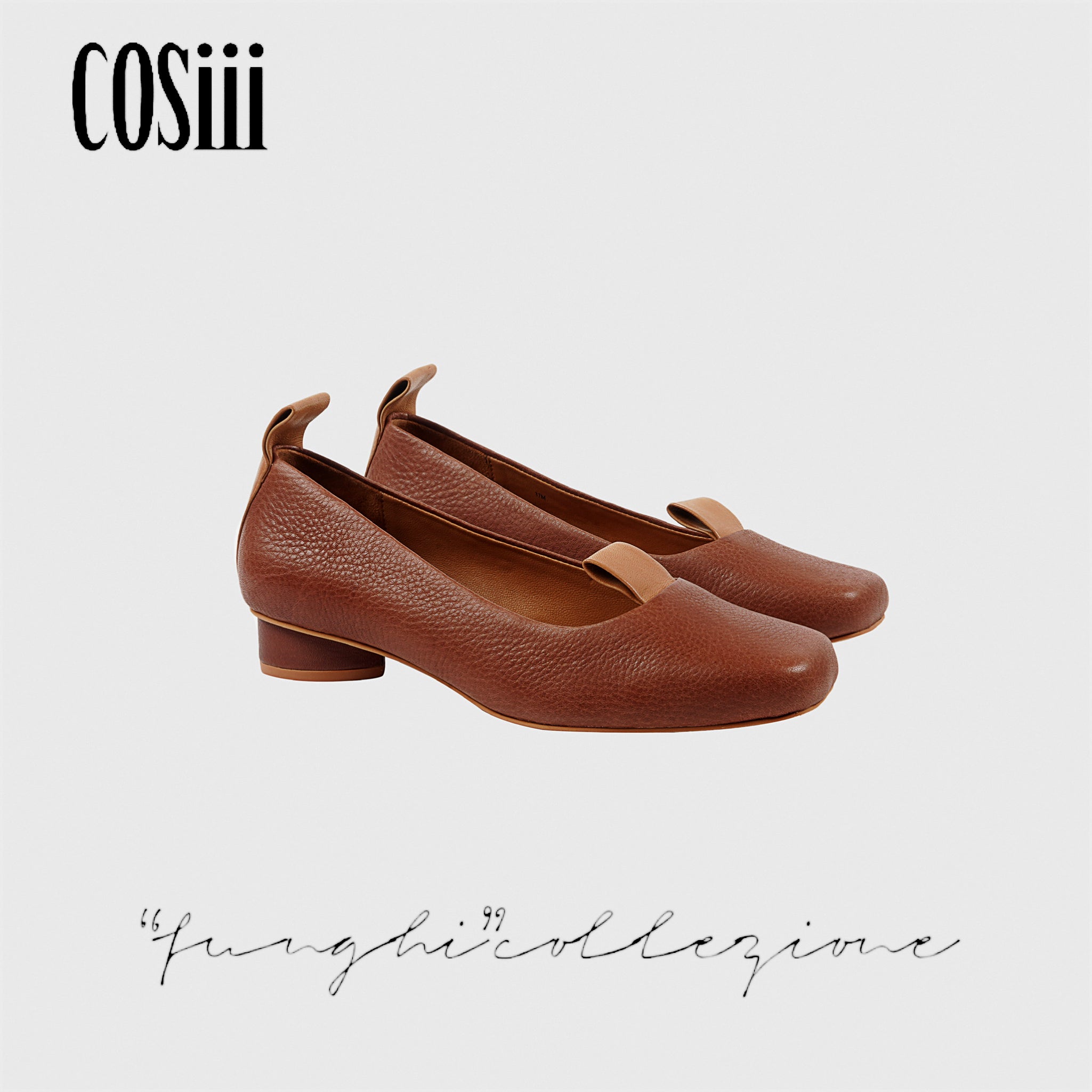 CIOCCO Brown Low Heel Shoes